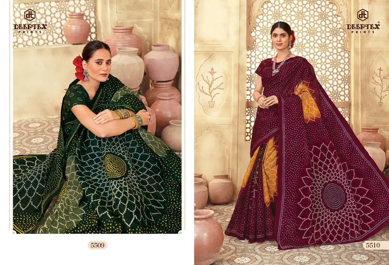 Deeptex Mother India Vol 55 Printed Cotton Saree Collection